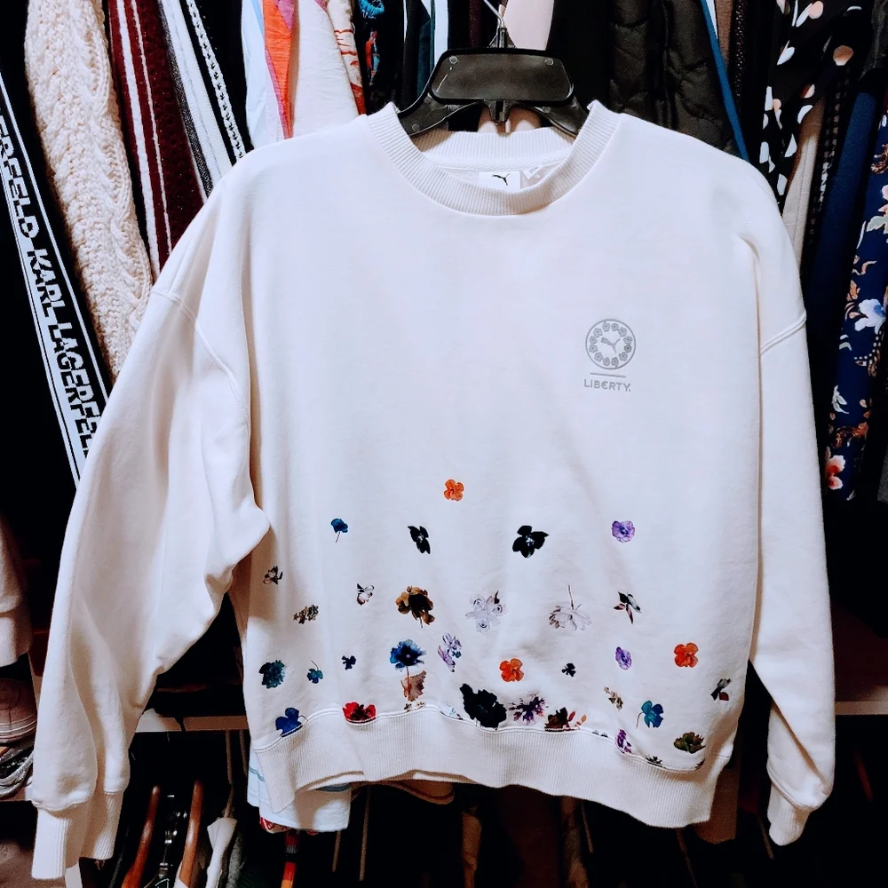 Puma x Liberty Sweatshirt Size Medium - Picture 1 of 5